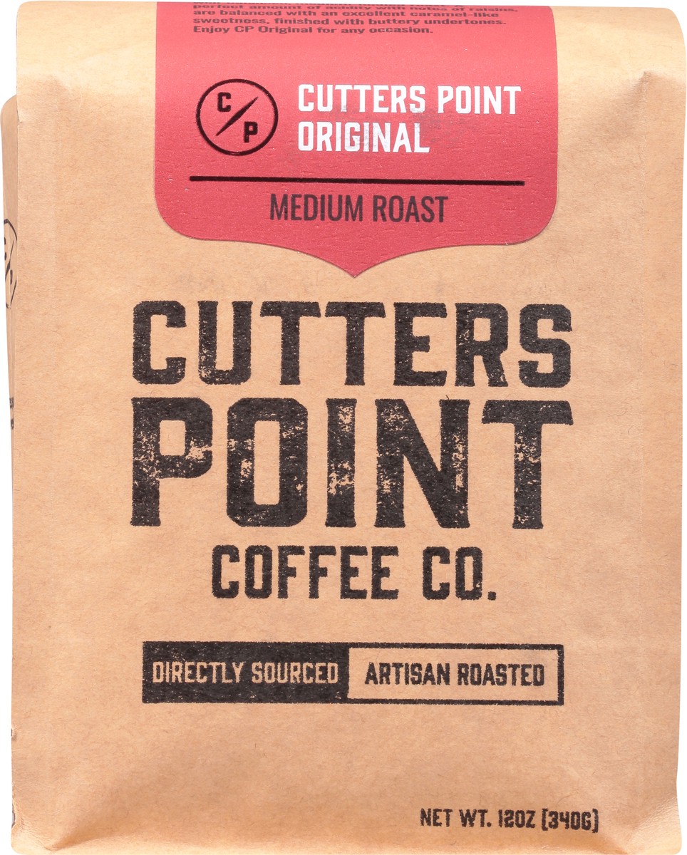 slide 5 of 11, Cutters Point Coffee Co. Medium Roast Whole Bean Cutters Point Original Coffee - 12 oz, 12 oz