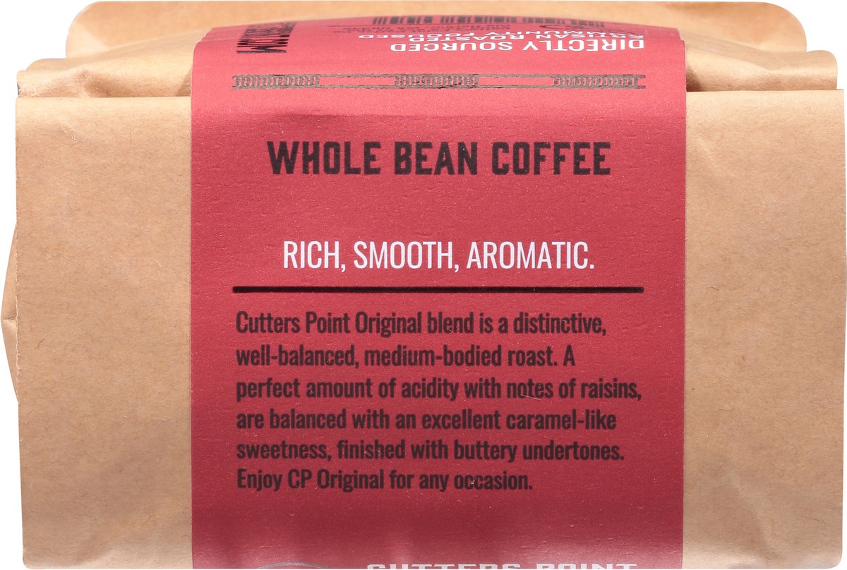 slide 8 of 11, Cutters Point Coffee Co. Medium Roast Whole Bean Cutters Point Original Coffee - 12 oz, 12 oz