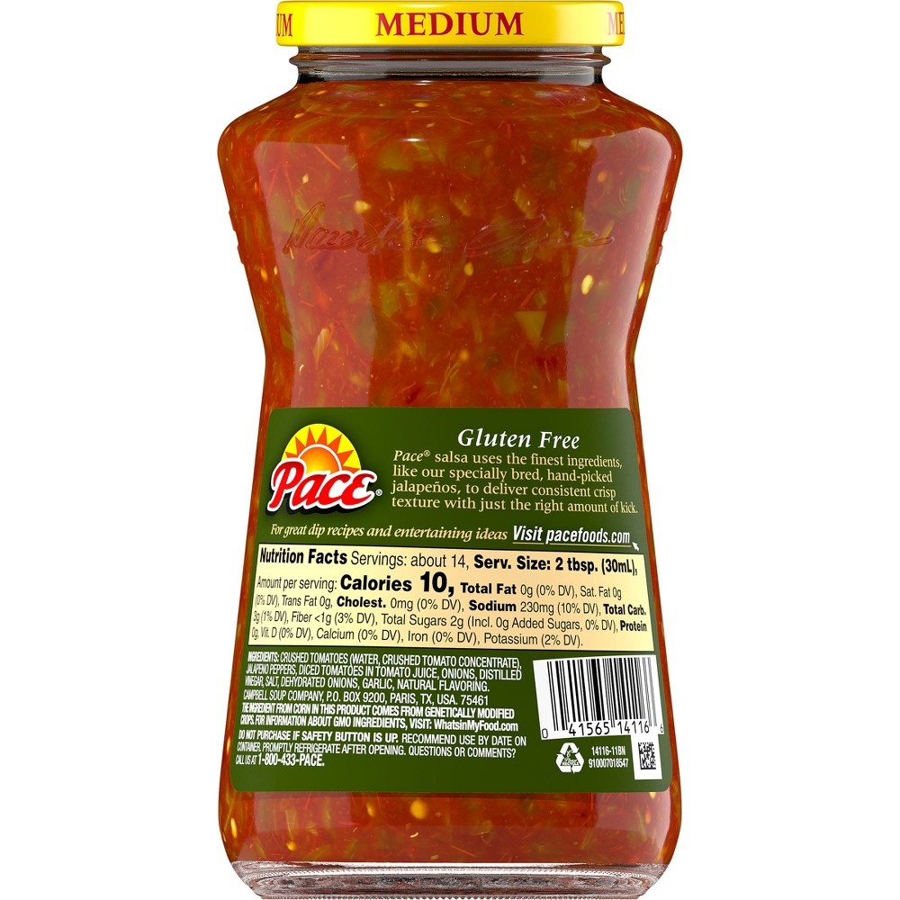 slide 4 of 5, Pace Chunky Medium Salsa, 16 oz