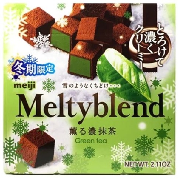 slide 1 of 1, Meiji Melty Blend Chocolate Matcha, 2.1 oz