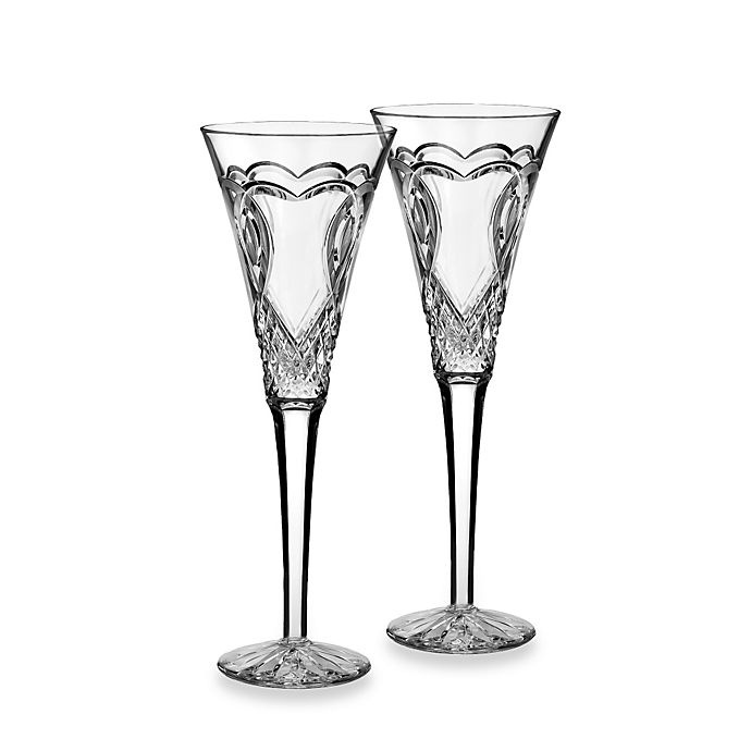 slide 1 of 1, Waterford Wedding Collection Toasting Flutes, 2 ct