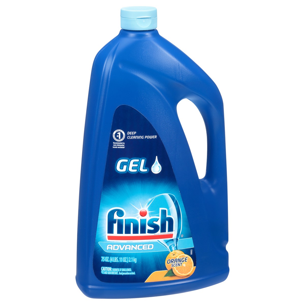 slide 5 of 9, Finish Dishwasher Detergent Gel Liquid, Orange Scent, 75oz, 75 oz