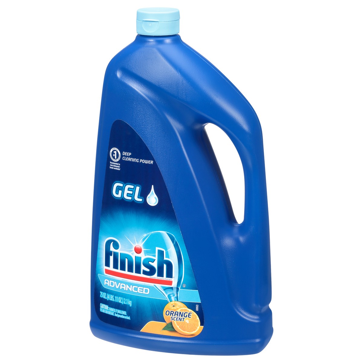 slide 7 of 9, Finish Dishwasher Detergent Gel Liquid, Orange Scent, 75oz, 75 oz