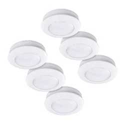 Utilitech 6 -Pack 3-in Battery LED Under Cabinet Puck Light