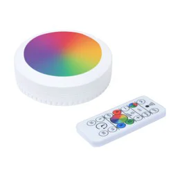Good Earth Lighting 3-in Battery LED Under Cabinet Puck Light with Remote