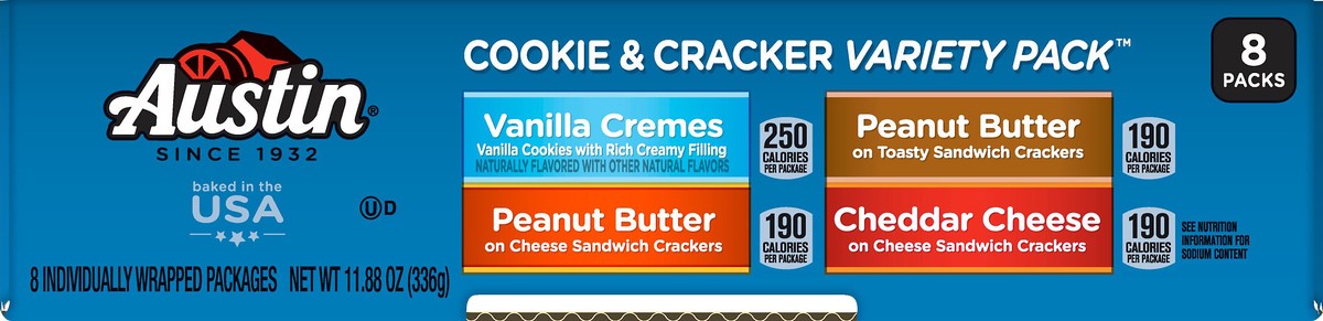 slide 3 of 10, Austin 8 Pack Variety Pack Cookie & Cracker 8 ea, 8 ct