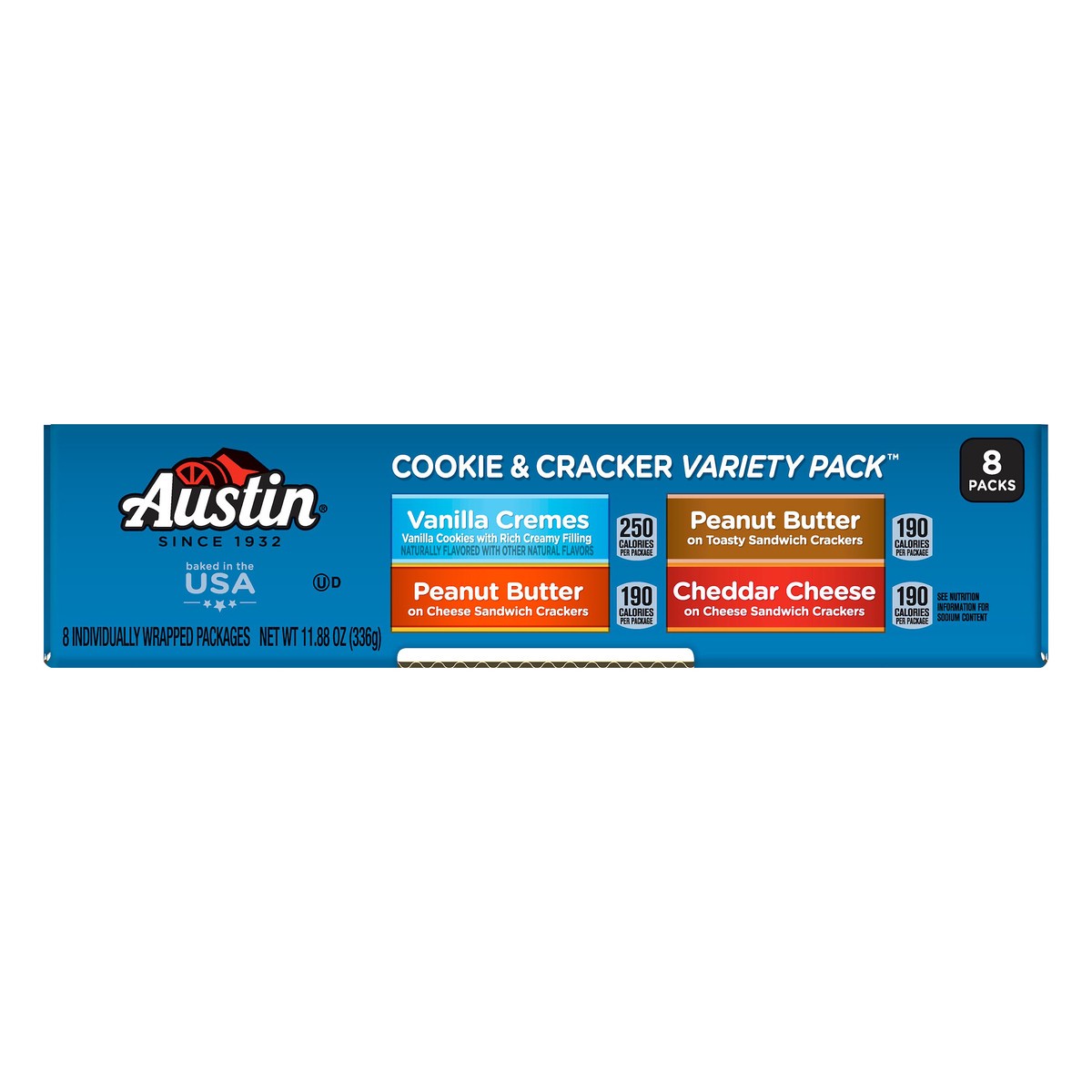 slide 2 of 10, Austin 8 Pack Variety Pack Cookie & Cracker 8 ea, 8 ct