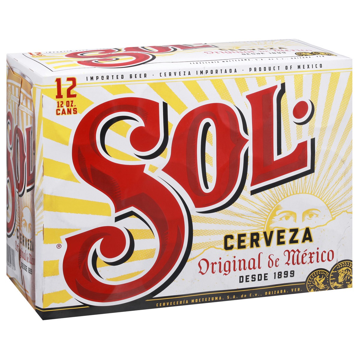 slide 6 of 9, Sol Beer 12 - 12 oz Cans, 12 ct; 11.2 oz