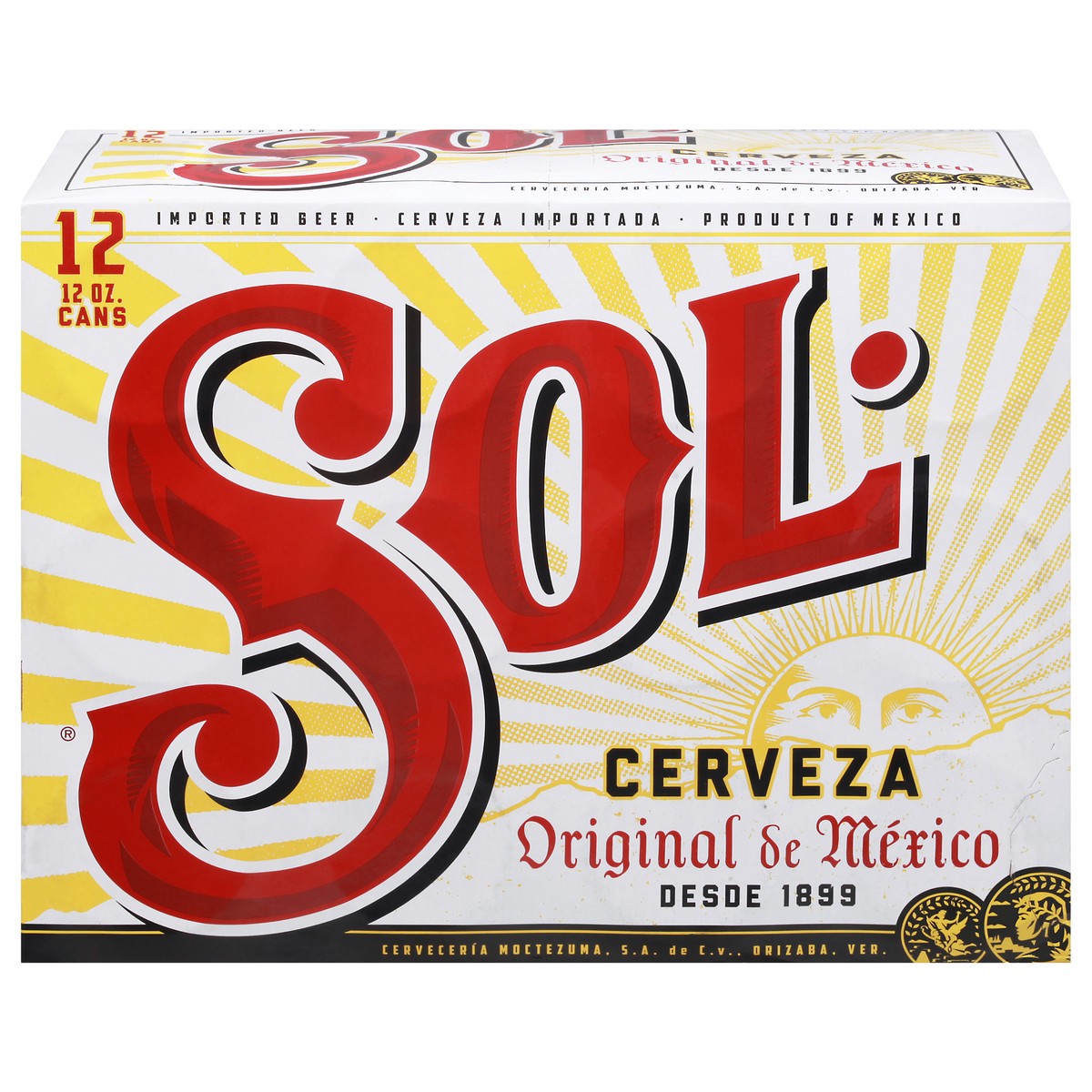 slide 1 of 9, Sol Beer 12 - 12 oz Cans, 12 ct; 11.2 oz