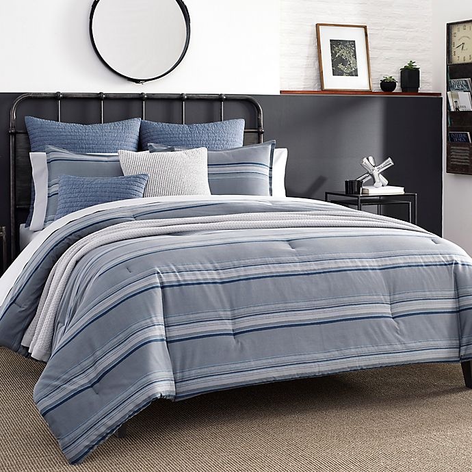 slide 1 of 4, Nautica Eastbury Full/Queen Comforter Set - Grey, 3 ct