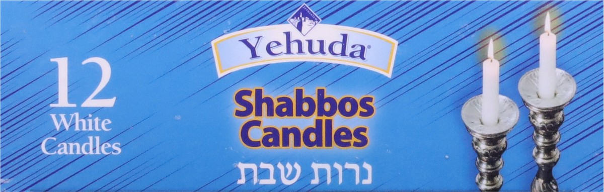slide 3 of 9, Yehuda White Shabbos Candles 12 ea, 12 ct