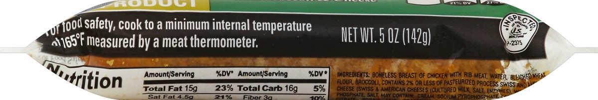 slide 3 of 6, Dutch Farms Broccoli Kiev and Cheese Kiev, 5 oz, 5 oz