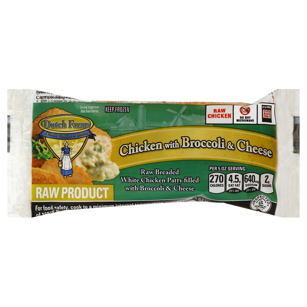 slide 4 of 6, Dutch Farms Broccoli Kiev and Cheese Kiev, 5 oz, 5 oz