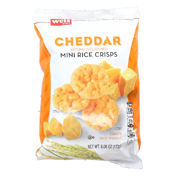 slide 1 of 1, Weis Quality Cheddar Crispy Rice Snacks, 6.06 oz