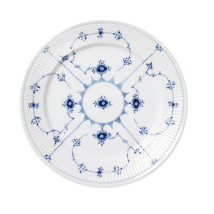 slide 1 of 1, Royal Copenhagen Fluted Plain Salad Plate - Blue, 1 ct