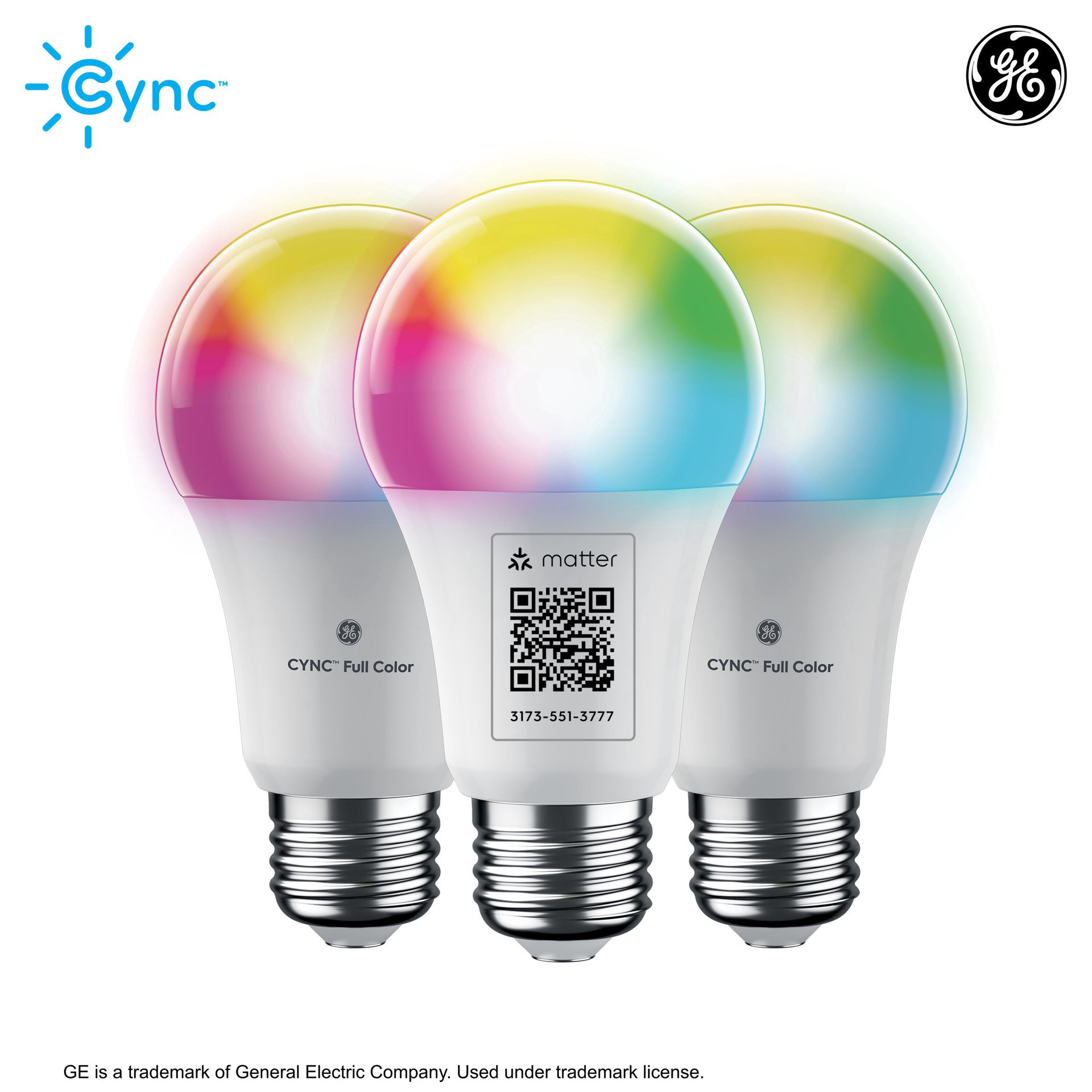 slide 6 of 6, GE Cync A19 E26 Dimmable Light Bulb, 1 ct
