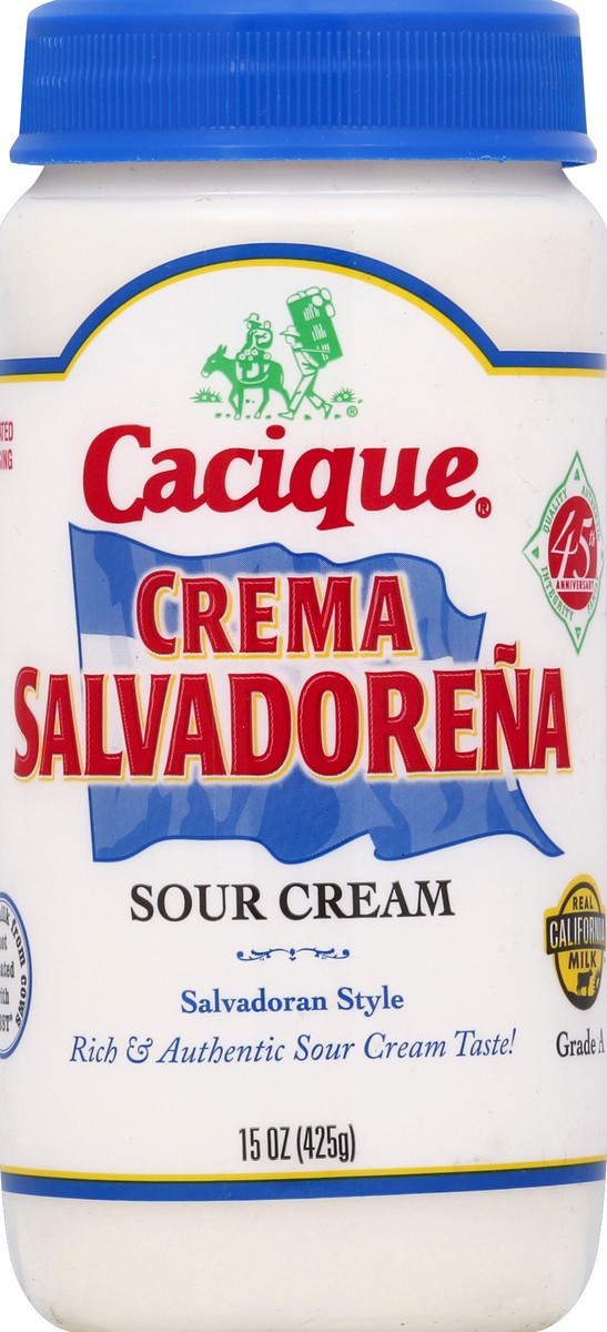 slide 1 of 1, Cacique Crema Salvador, 15 oz