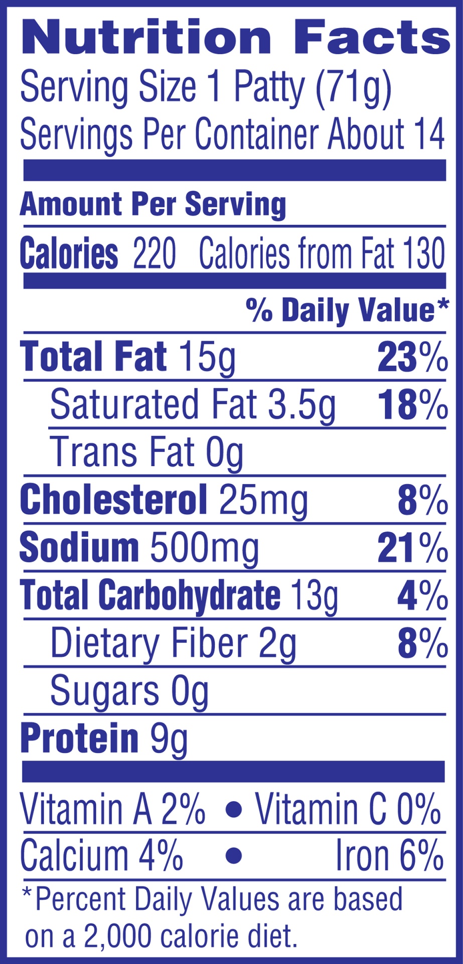 slide 2 of 3, On-Cor Chicken Patties, 35 oz