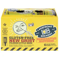 Lakefront Brewery Lakefront Gluten-Free New Grist Pilsner Beer, 6 x 12 fl oz