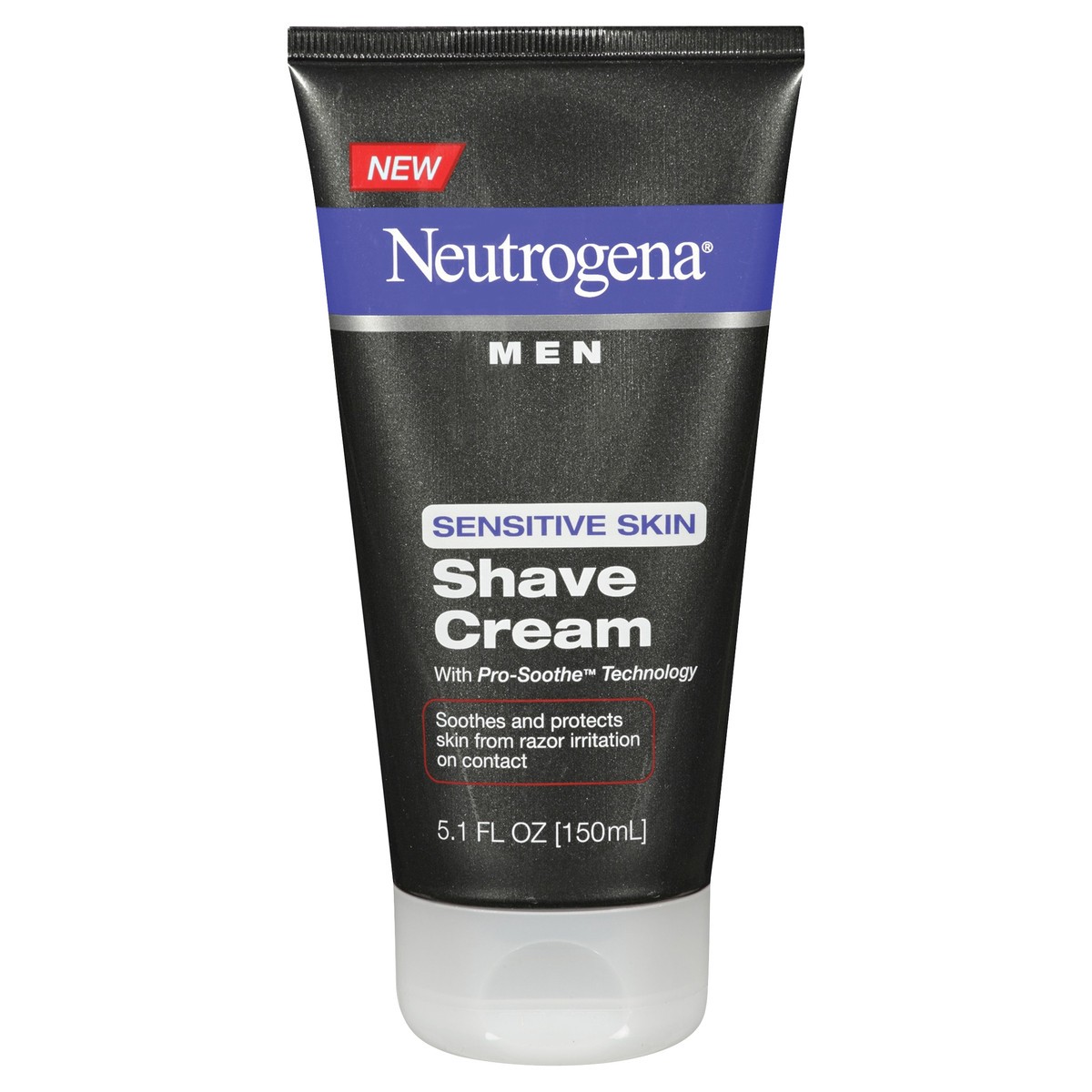 slide 3 of 3, Neutrogena Men's Shaving Cream For Sensitive Skin, Shave Cream Pro-Soothe Technology to Protect Against Razor Bumps & Ingrown Hairs, Dye-Free 5.1 fl. oz, 5.10 fl oz