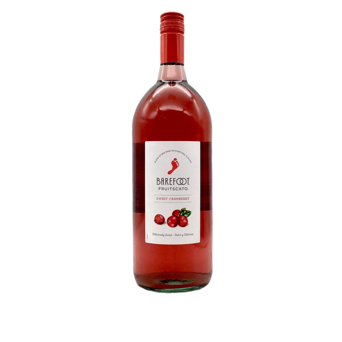slide 1 of 1, Barefoot Fruitscato Sweet Cranberry Moscato Flavored Wine, 1.5 liter
