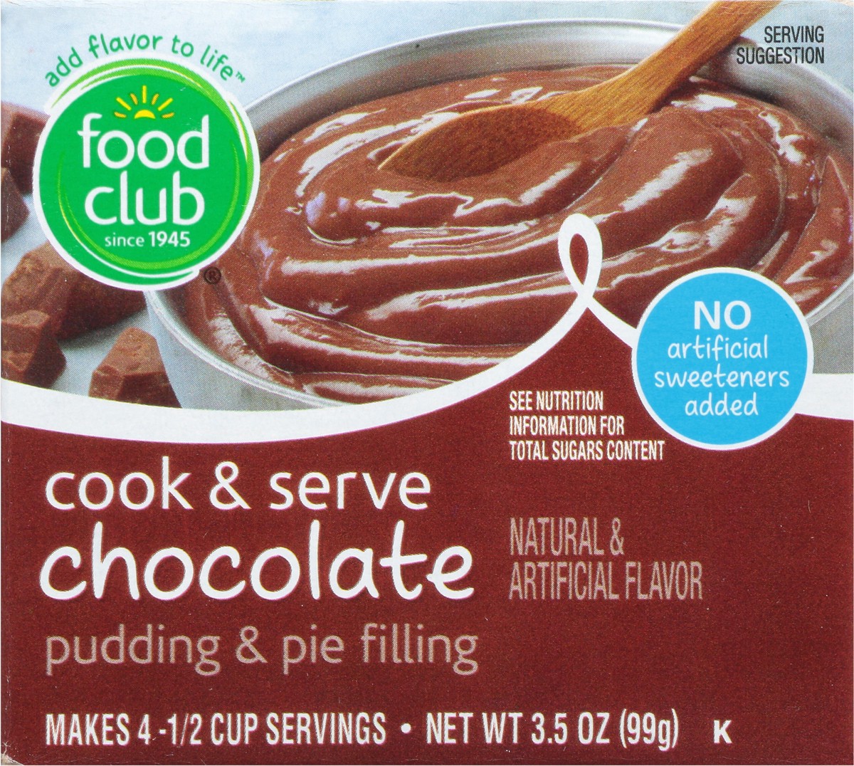 slide 10 of 11, Food Club Chocolate Pudding & Pie Filling 3.5 oz, 3.5 oz