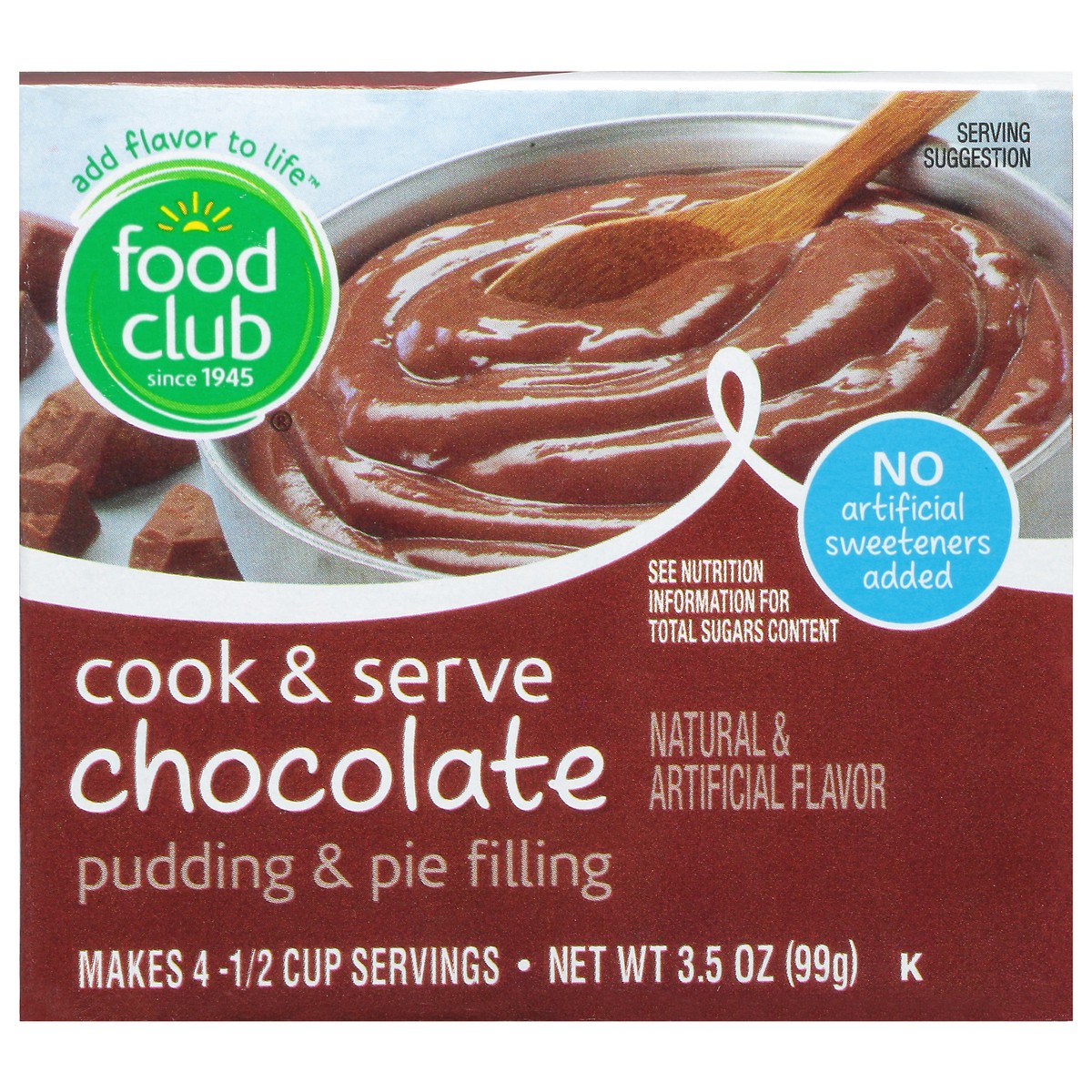 slide 6 of 11, Food Club Chocolate Pudding & Pie Filling 3.5 oz, 3.5 oz