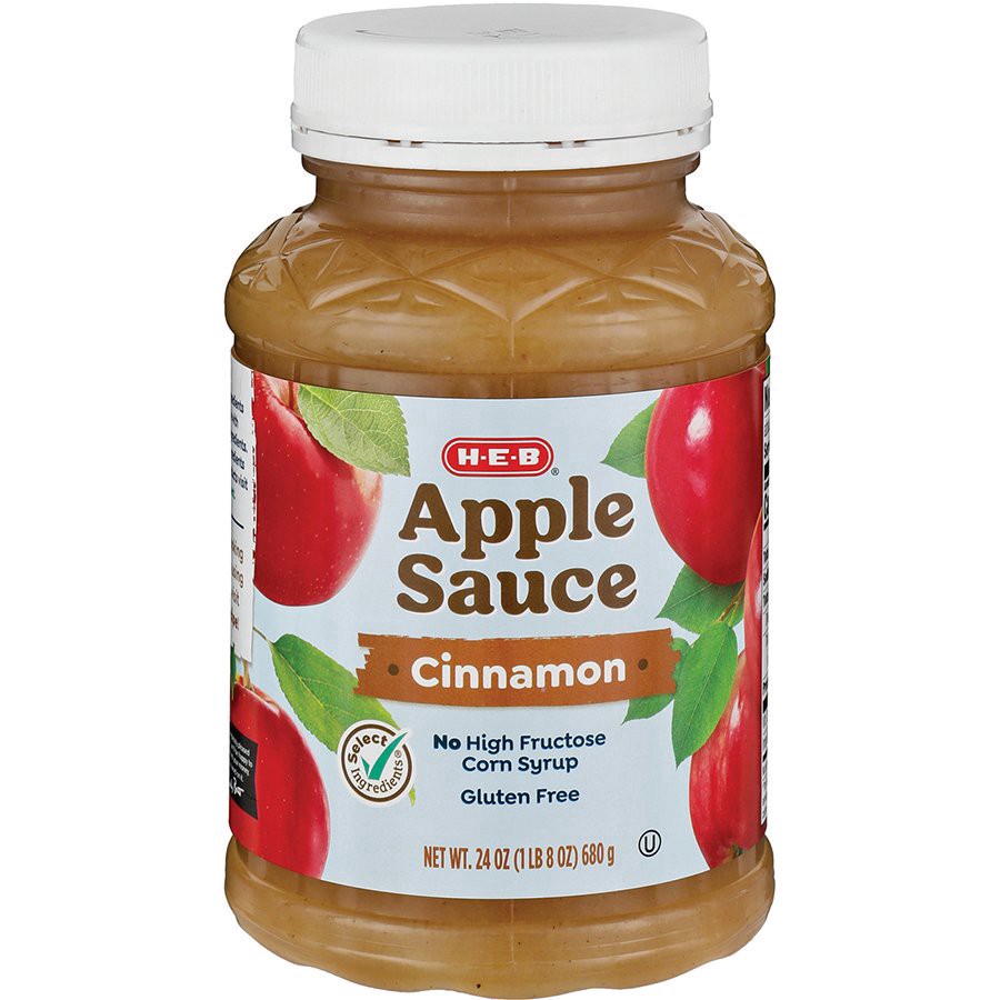 slide 1 of 1, H-B Cinnamon Apple Sauce - 24 oz, 24 oz