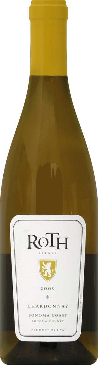 slide 2 of 2, Roth Estate Winery Chardonnay, Sonoma County, 2009, 750 ml