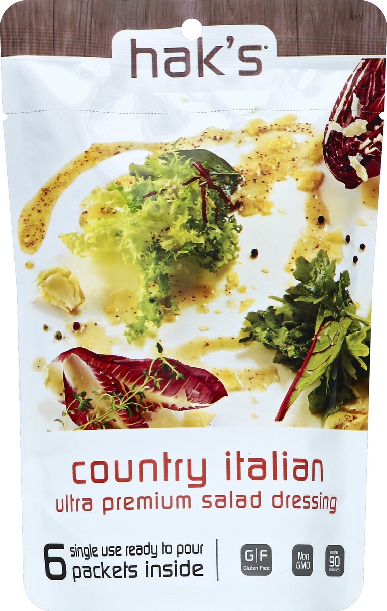 slide 2 of 2, Hak's Country Italian Ultra Premium Salad Dressing Packets, 6 oz