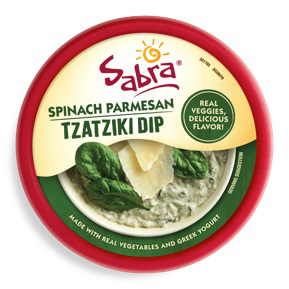 slide 1 of 1, Sabra Spinach Parmesan Greek Yogurt Dip, 10 oz