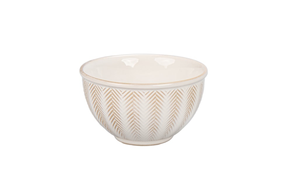 slide 1 of 1, Dash of That Brooklyn Chevronette Tidbit Bowl - White, 1 ct