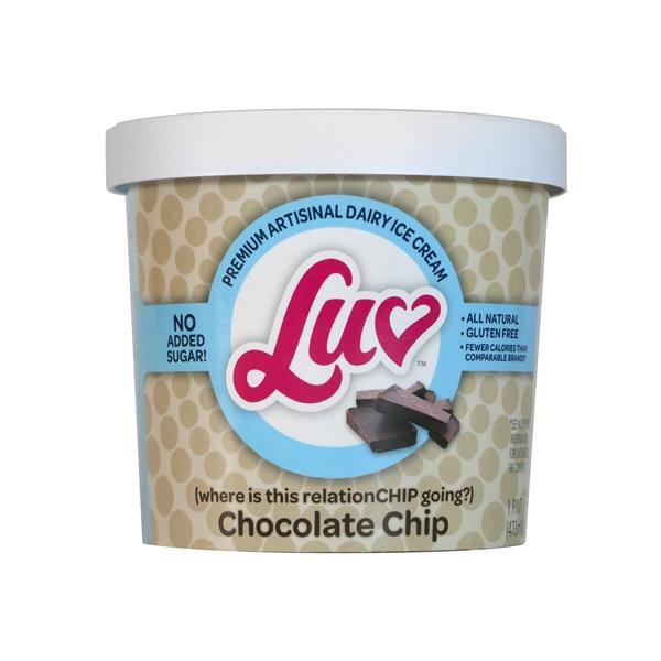 slide 1 of 1, Luv Chocolate Chip Ice Cream, 1 pint