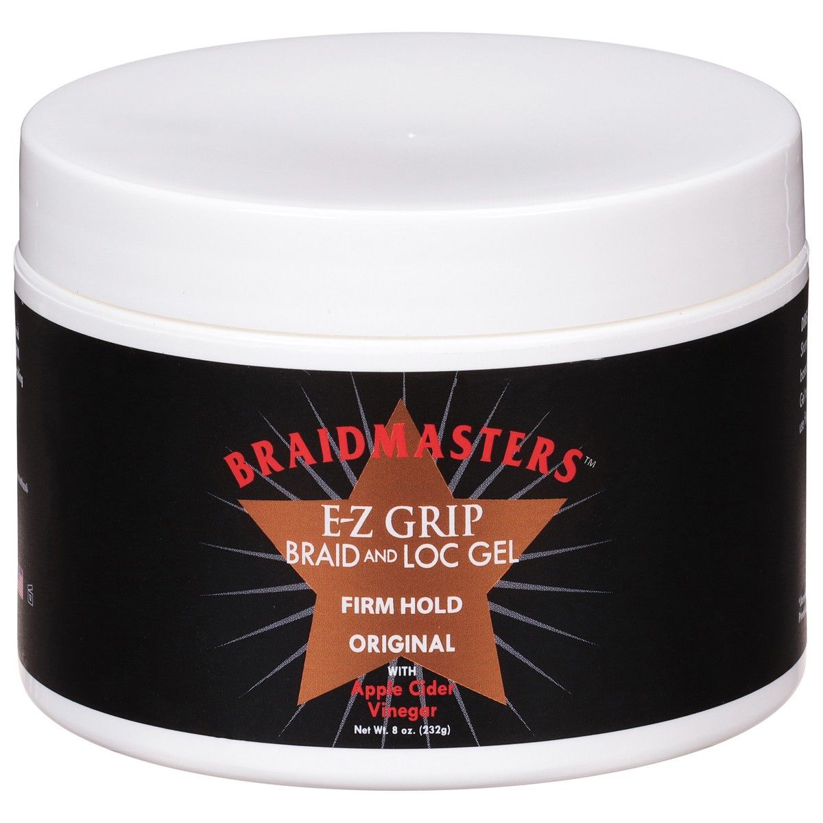 slide 5 of 13, Braidmaster Firm Hold E-Z Grip Original Braid and Loc Gel with Apple Cider Vinegar 8 oz, 8 oz