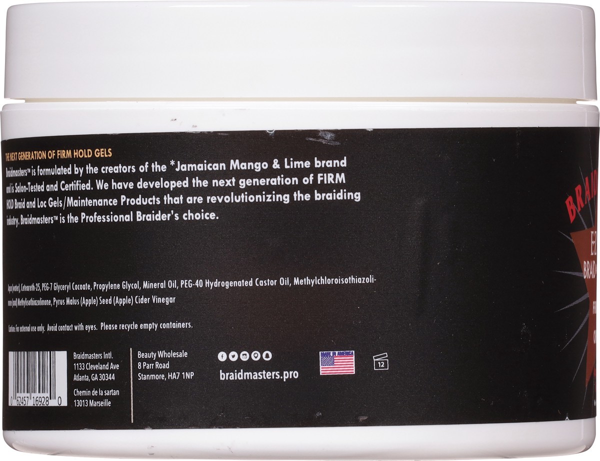 slide 6 of 13, Braidmaster Firm Hold E-Z Grip Original Braid and Loc Gel with Apple Cider Vinegar 8 oz, 8 oz