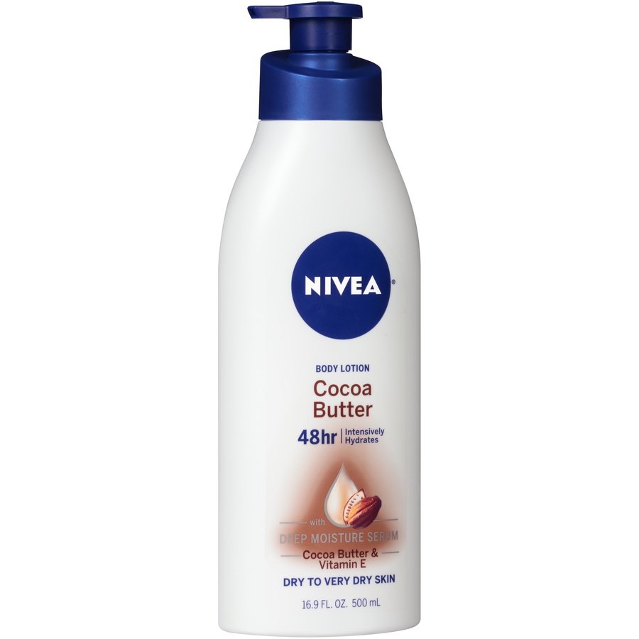 slide 2 of 7, Nivea Body Lotion Cocoa Butter Dry to Very Dry Skin, 16.9 oz