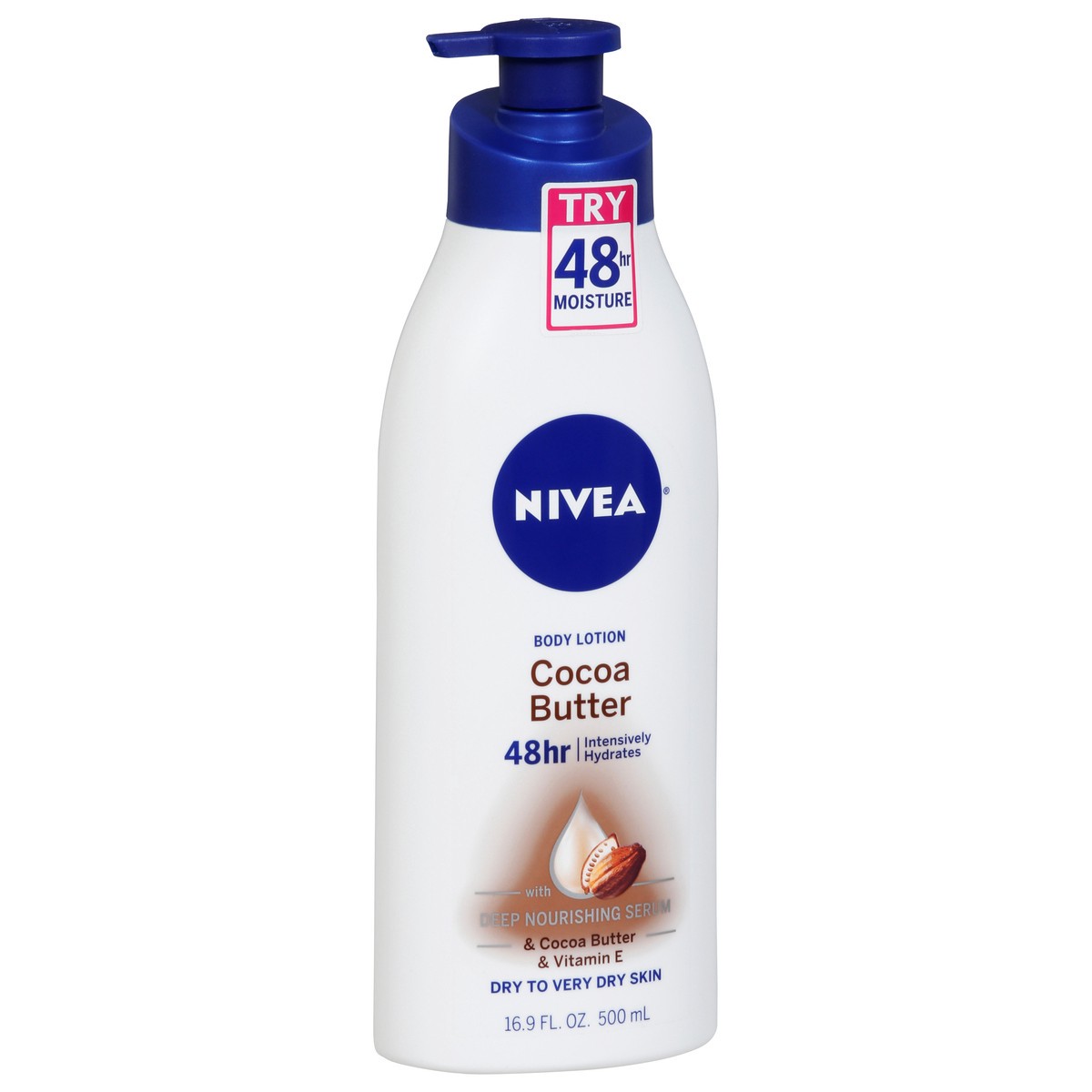 slide 2 of 9, Nivea Cocoa Butter Body Lotion for Dry Skin - 16.9 fl oz, 16.9 oz