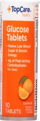 TopCare Health Orange Glucose Tablets 10 Chewable Tablets