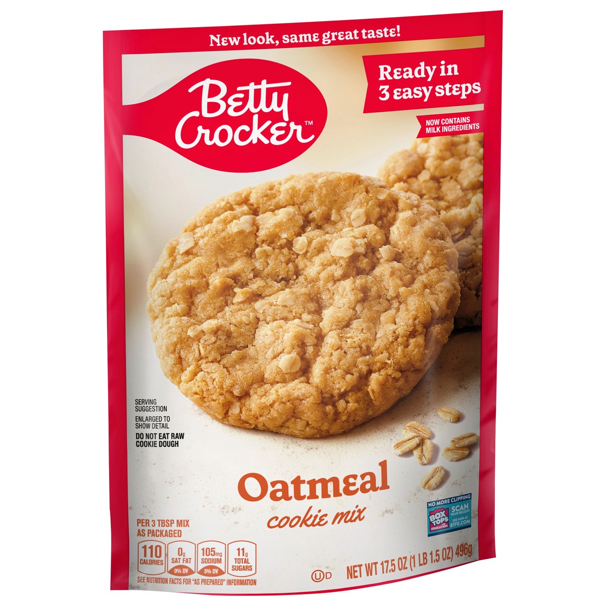 slide 8 of 9, Betty Crocker Oatmeal Cookie Mix, 17.5 oz., 17.5 oz