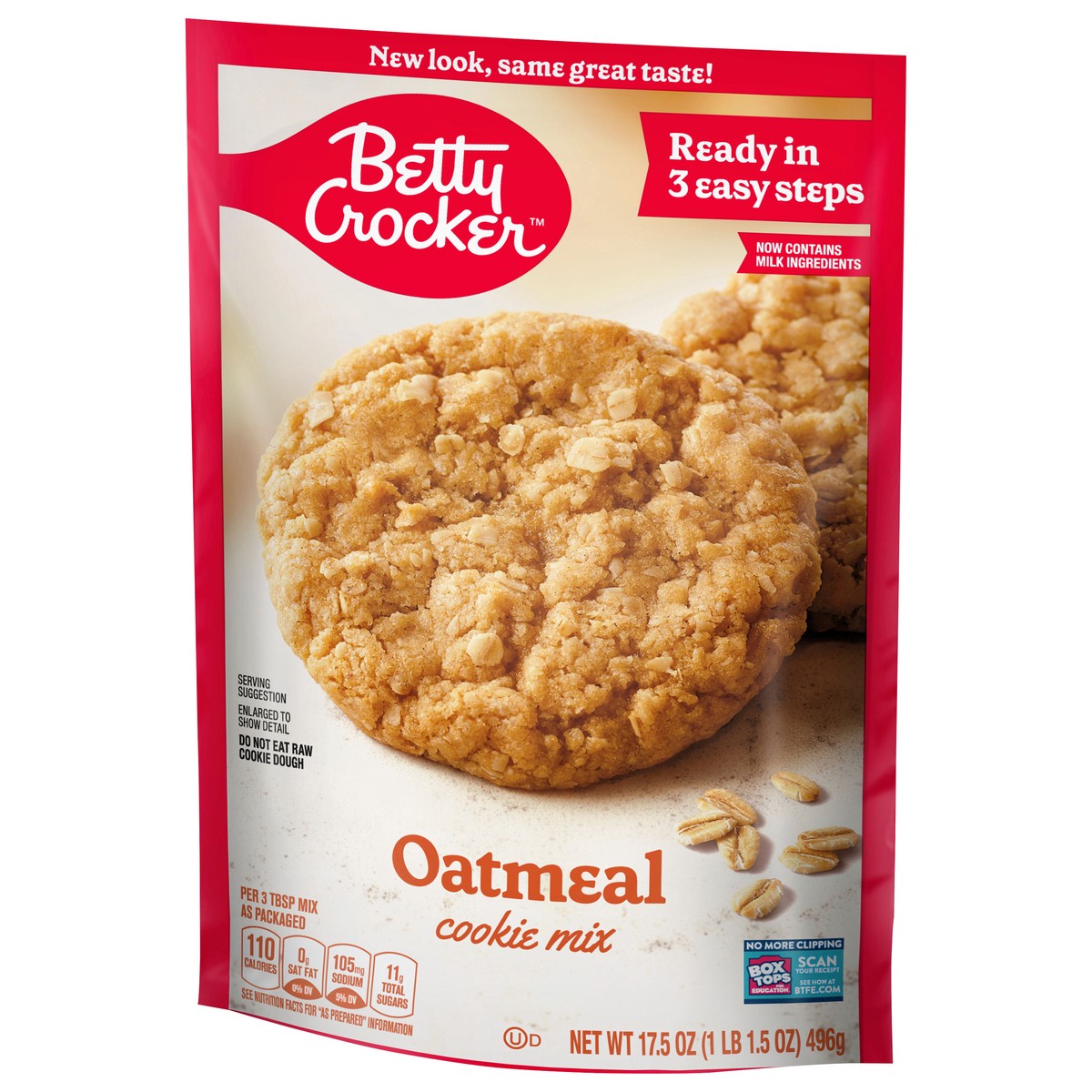 slide 6 of 9, Betty Crocker Oatmeal Cookie Mix, 17.5 oz., 17.5 oz