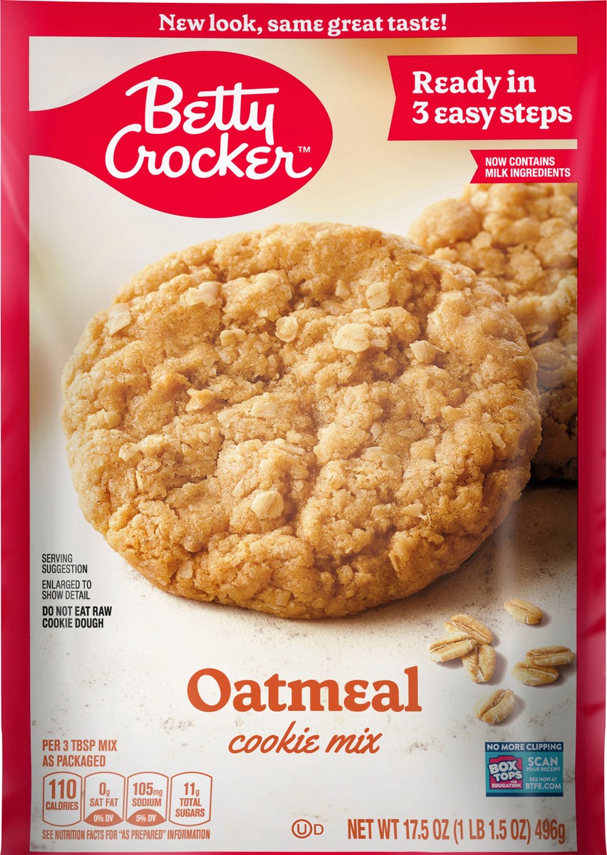 slide 7 of 9, Betty Crocker Oatmeal Cookie Mix, 17.5 oz., 17.5 oz