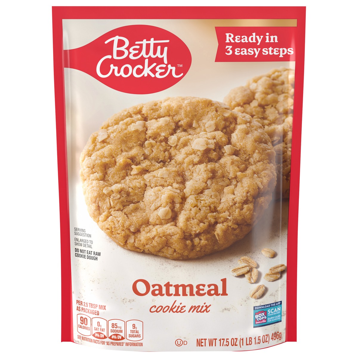 slide 1 of 9, Betty Crocker Oatmeal Cookie Mix, 17.5 oz., 17.5 oz