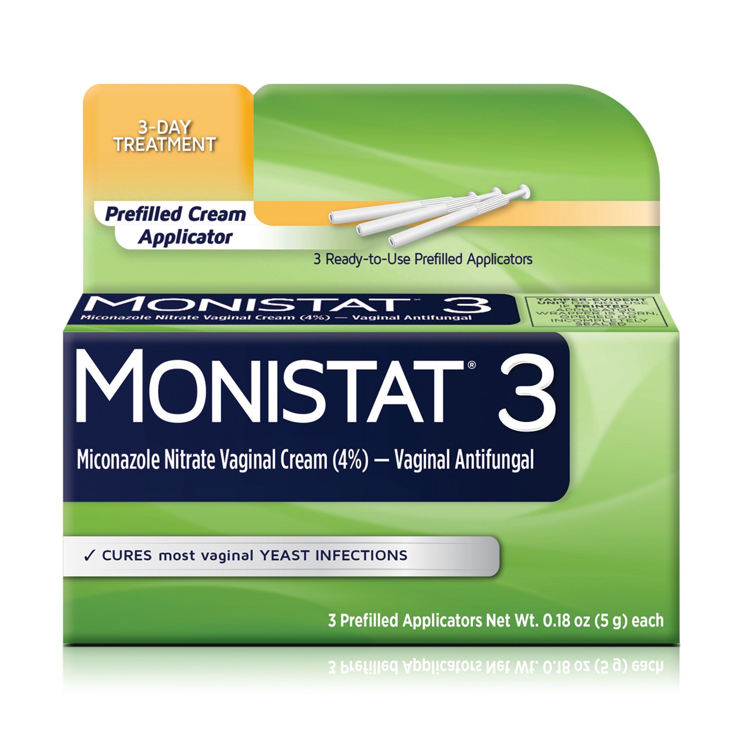 slide 1 of 10, Monistat Simple Cure Vaginal Antifungal 3-Day Treatment Cream Applicator, 3 ct; 0.18 oz