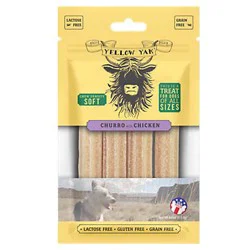 Yellow Yak Churro with Chicken Soft Chews Dog Treats