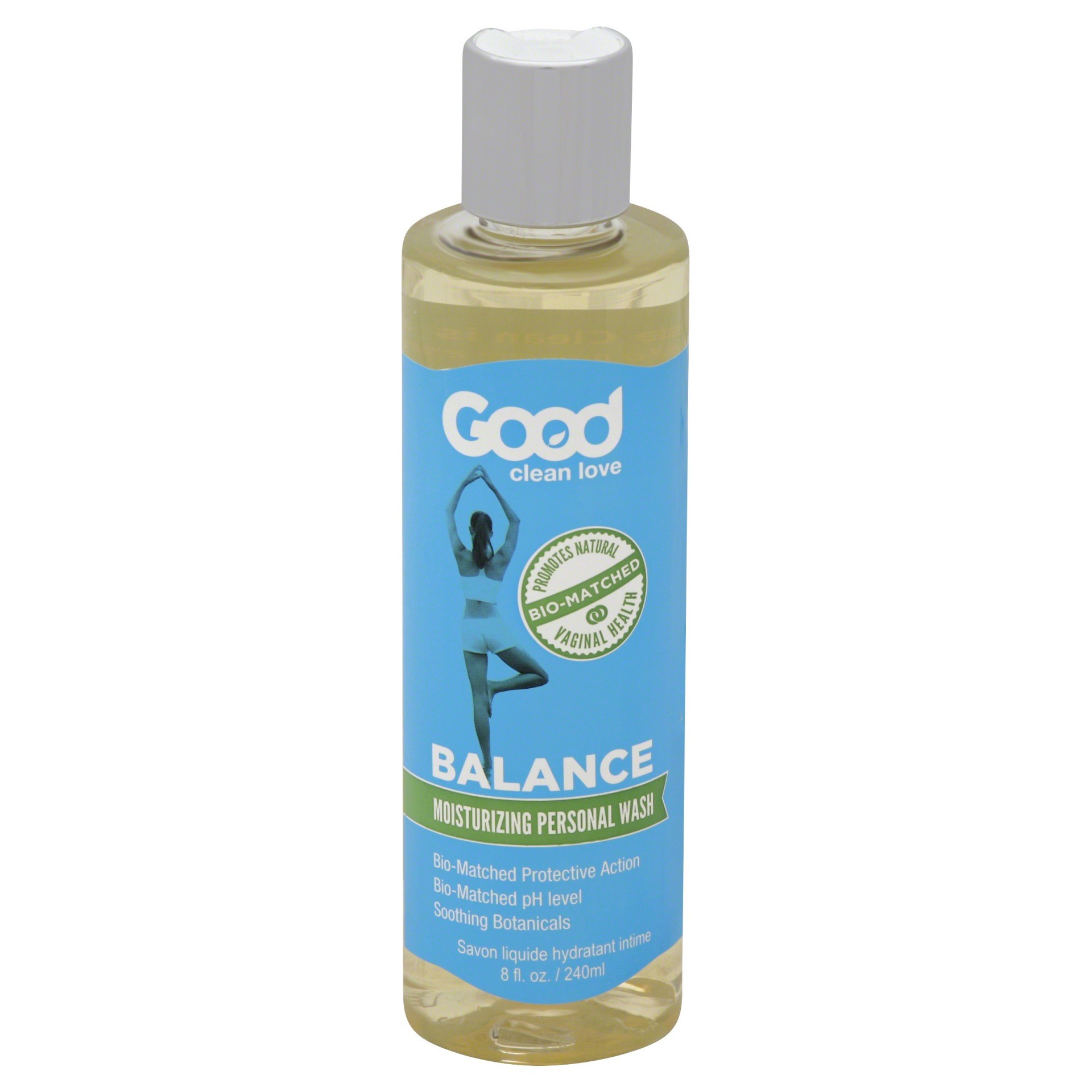 slide 1 of 12, Good Clean Love Balance Water Based Lavender Daily Intimate Wash with Organic Aloe 8 fl oz, 8 fl oz