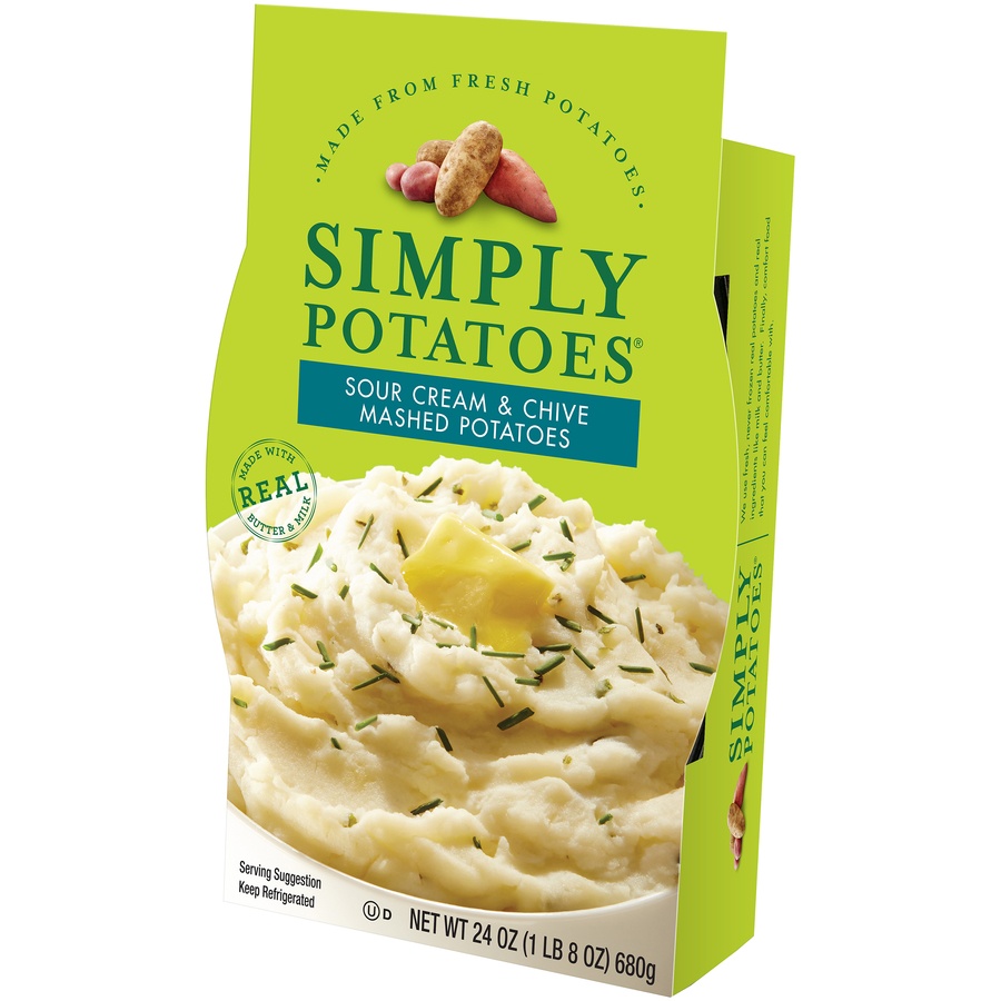 slide 2 of 5, Simply Potatoes Sour Cream & Chive Mashed Potatoes, 24 oz