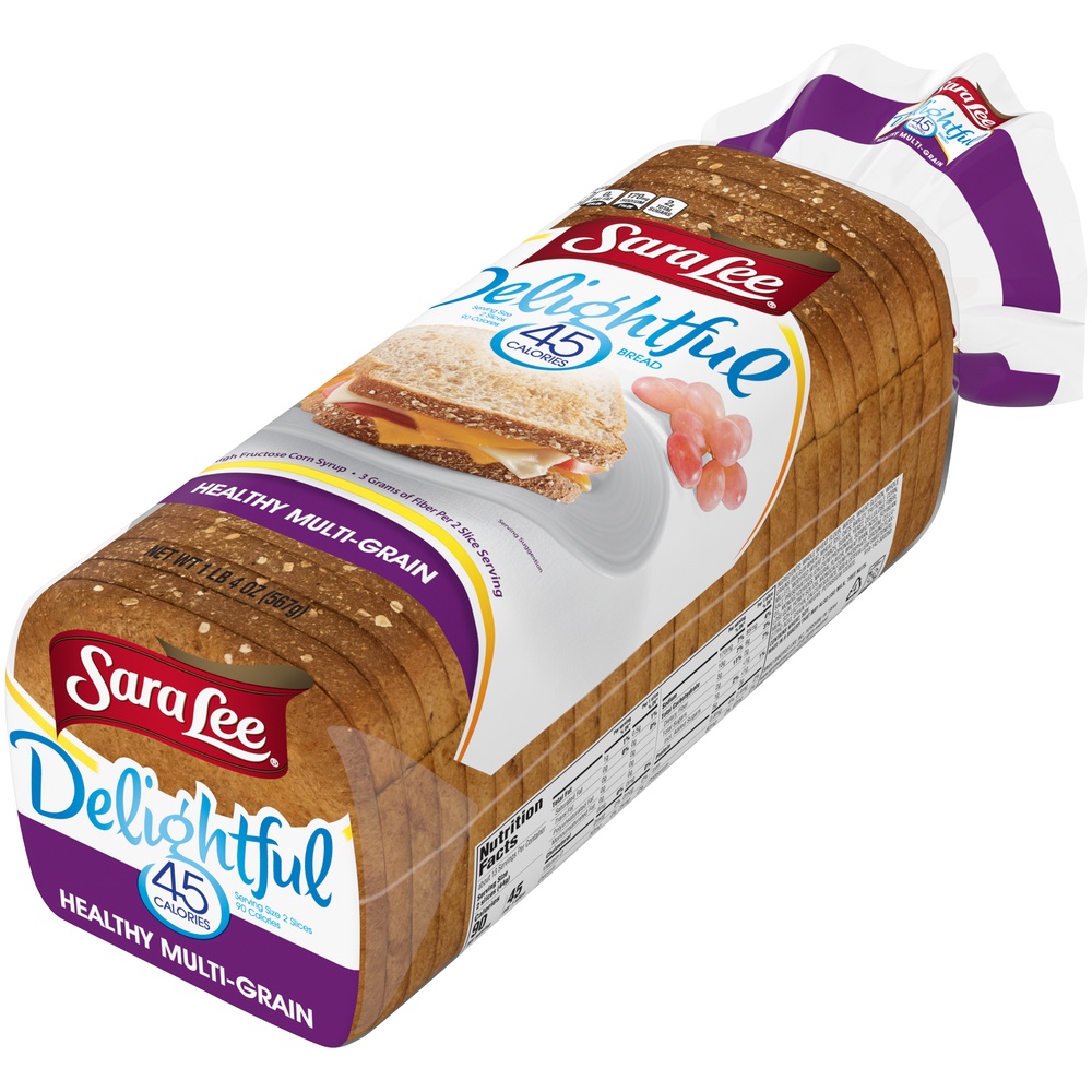 slide 4 of 9, Sara Lee Multi-Grain Sliced Bread Multigrain Bread, 20 oz, 20 oz
