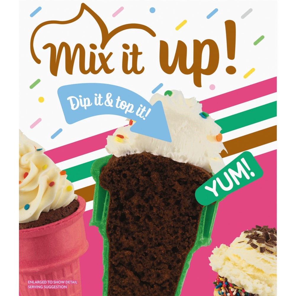 slide 4 of 4, Kroger Rainbow Ice Cream Cups, 18 ct / 2.63 oz