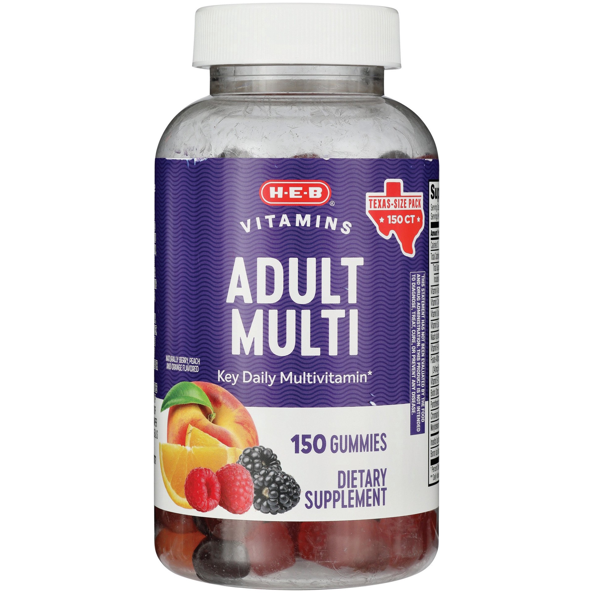 slide 1 of 1, H-E-B Adult Gummy Multivitamin, 150 ct