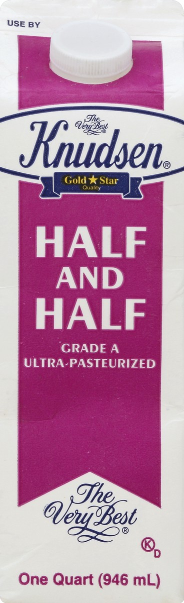 slide 3 of 5, Knudsen Half And Half, 1 Quart, 1 qt